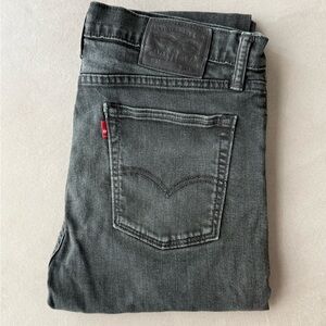 Levi's 510 34x32 Men's Straight Jeans in Washed Black